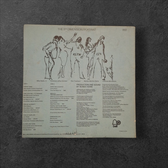 The 5th Dimension Portrait LP Vinyl Record Bell 6045  Art - Picture 2 of 4